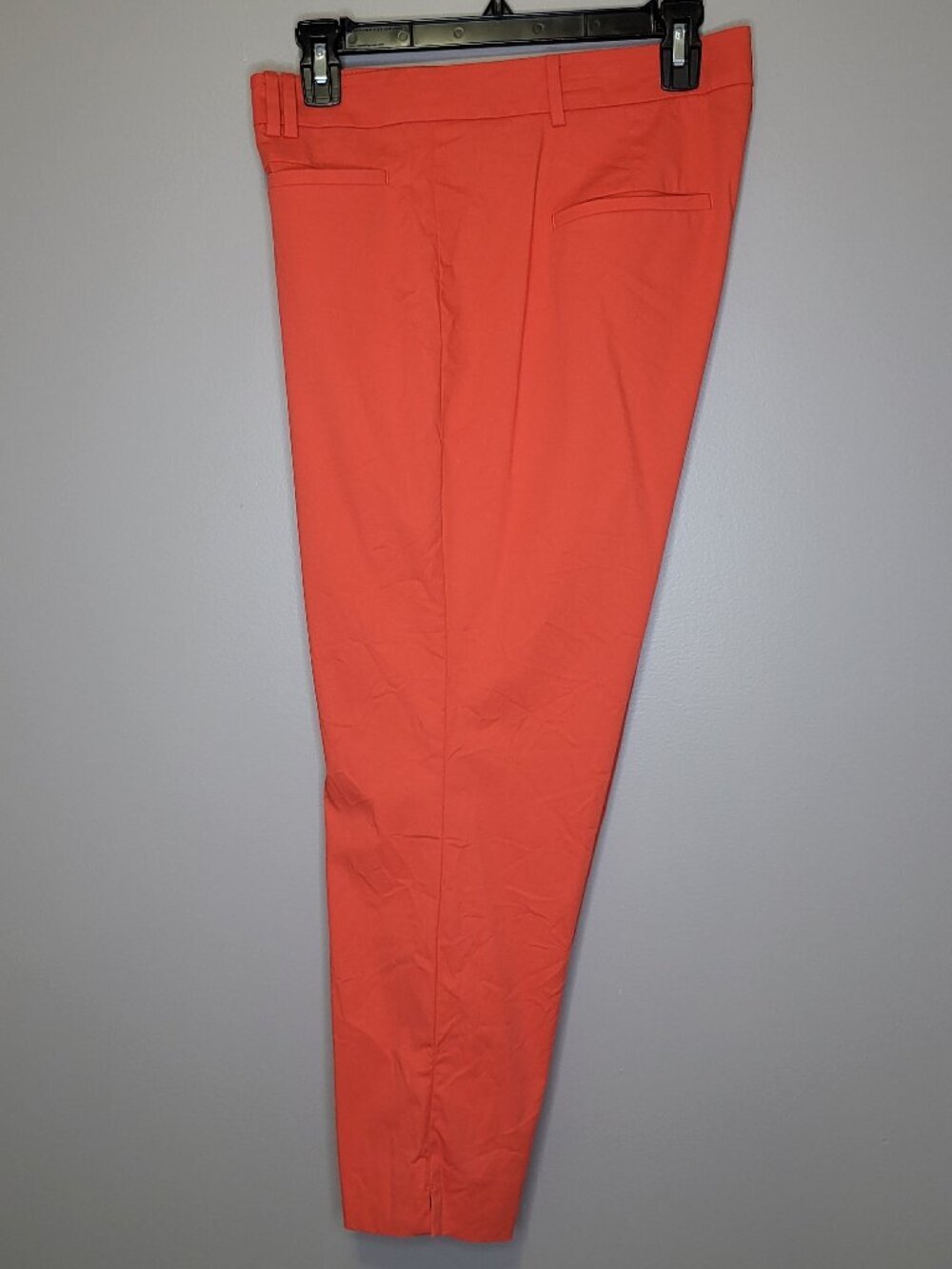 Ann Taylor Ankle Pants Women's Size 14 Red Slim Straight Career Office Stretch